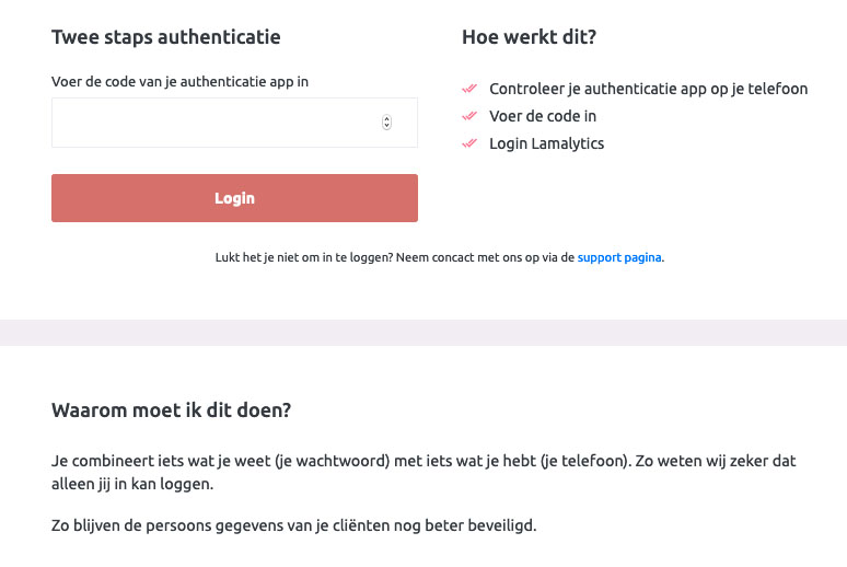 2 staps authenticatie